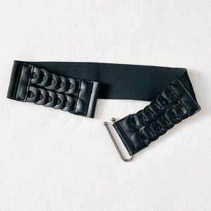 Stretch Faux Leather Belt